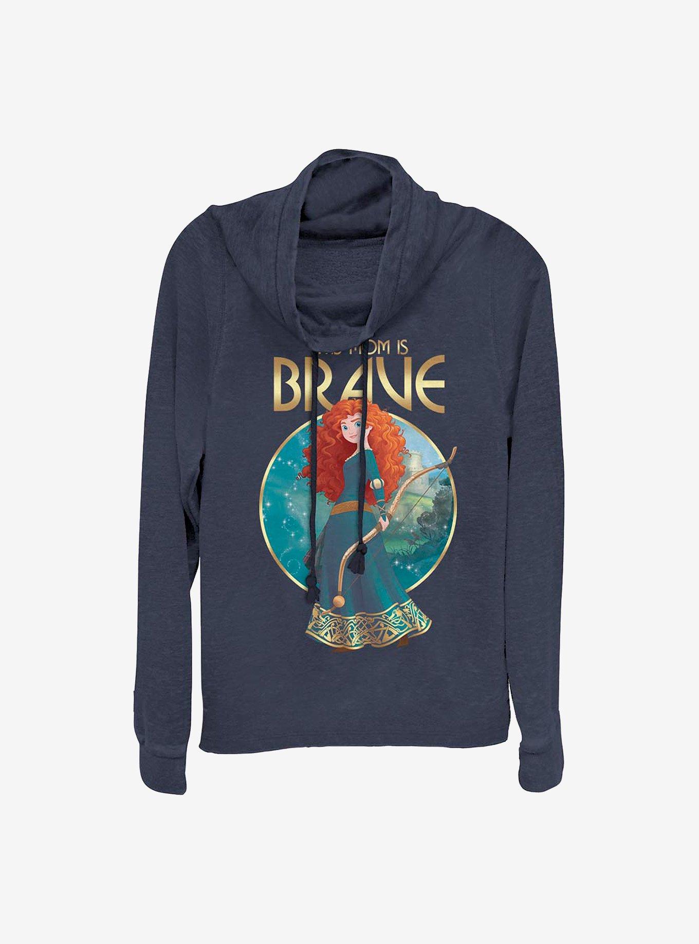 Disney Pixar Brave As Brave As Cowl Neck Long-Sleeve Womens Top, , hi-res