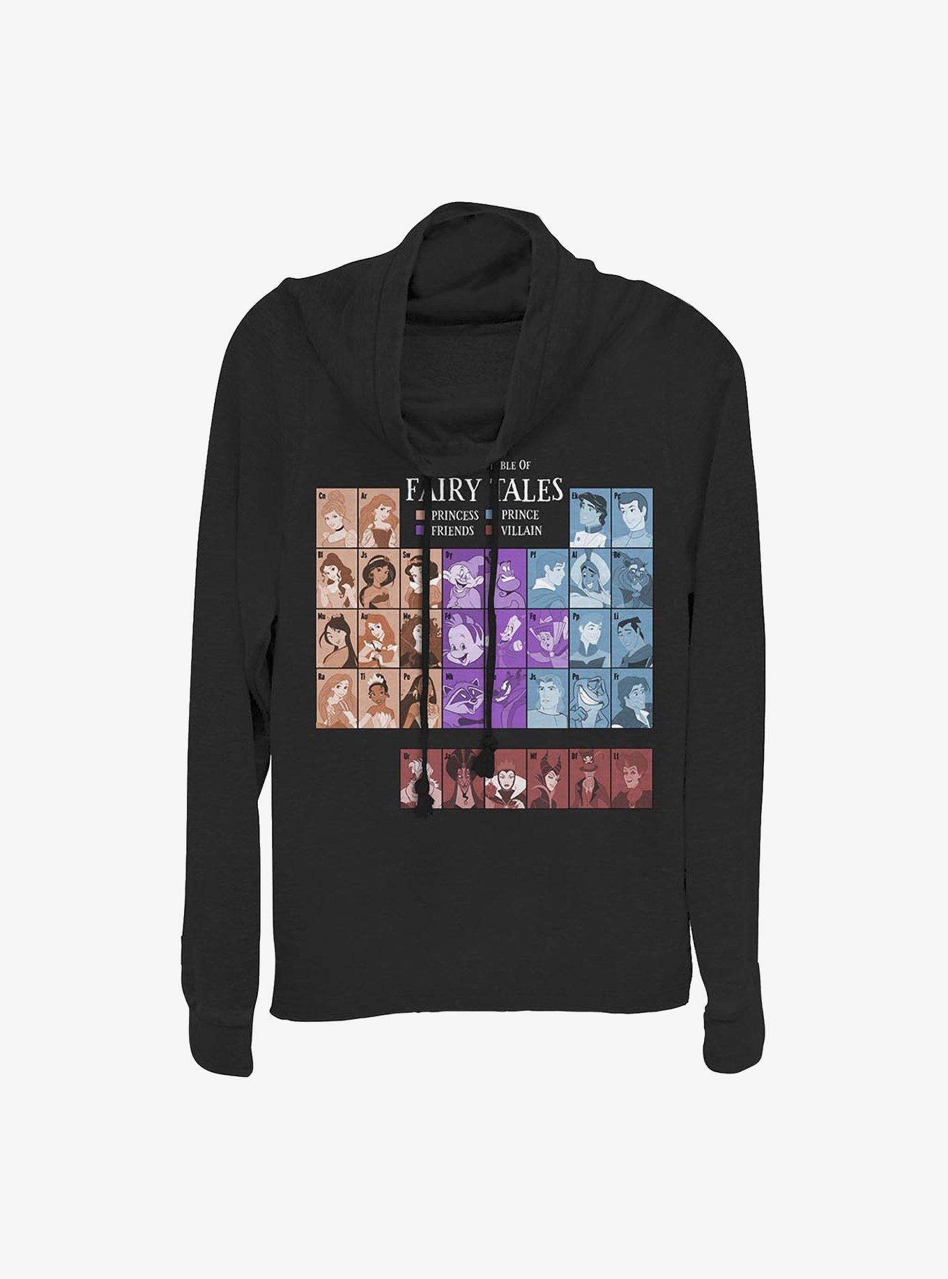 Disney Princess Table Cowl Neck Long-Sleeve Womens Top, , hi-res