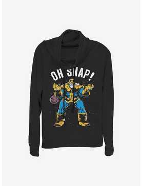Marvel Avengers Aw Snap Cowl Neck Long-Sleeve Womens Top, , hi-res