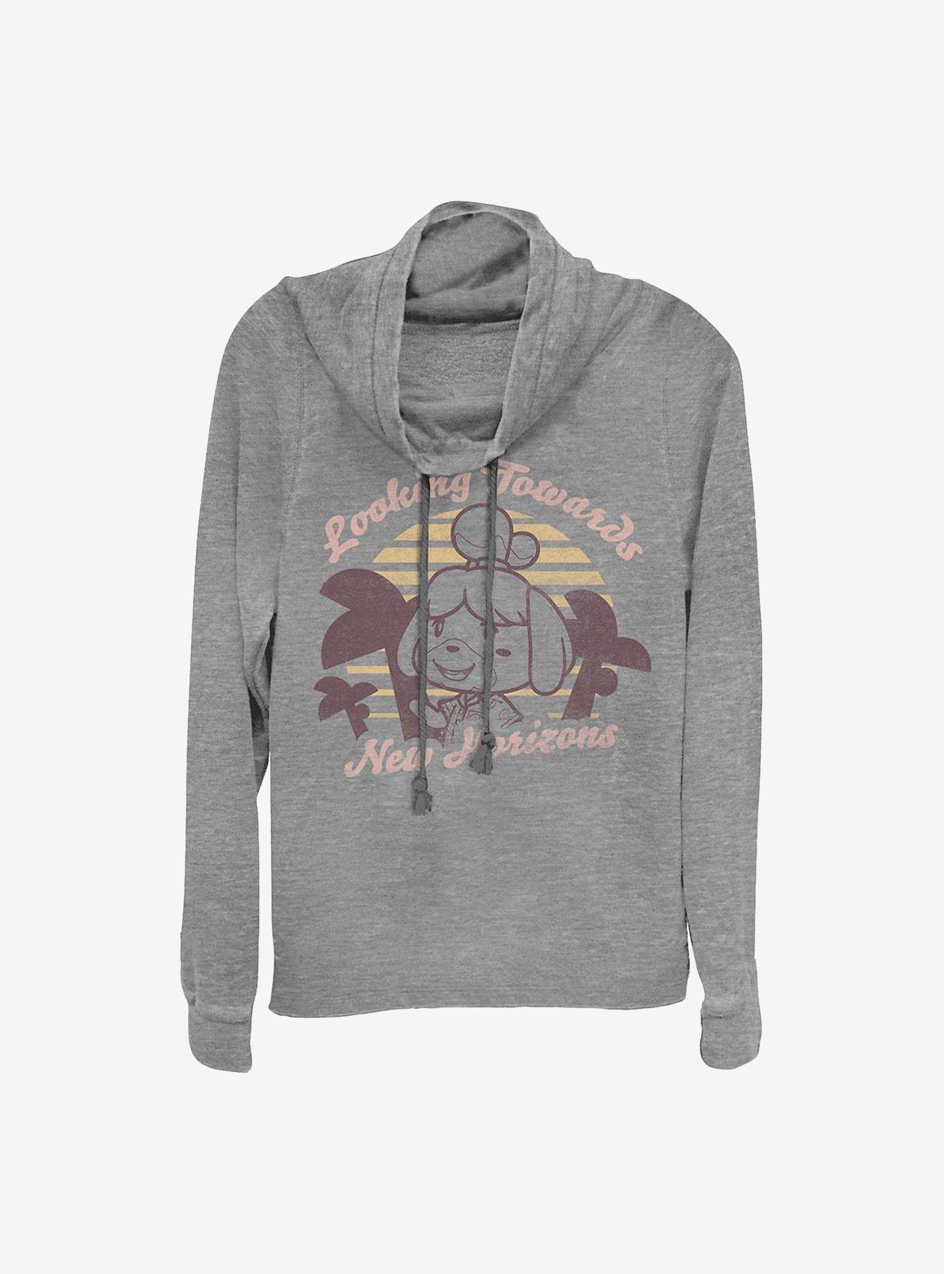 Animal Crossing New Horizons Cowl Neck Long-Sleeve Womens Top, , hi-res