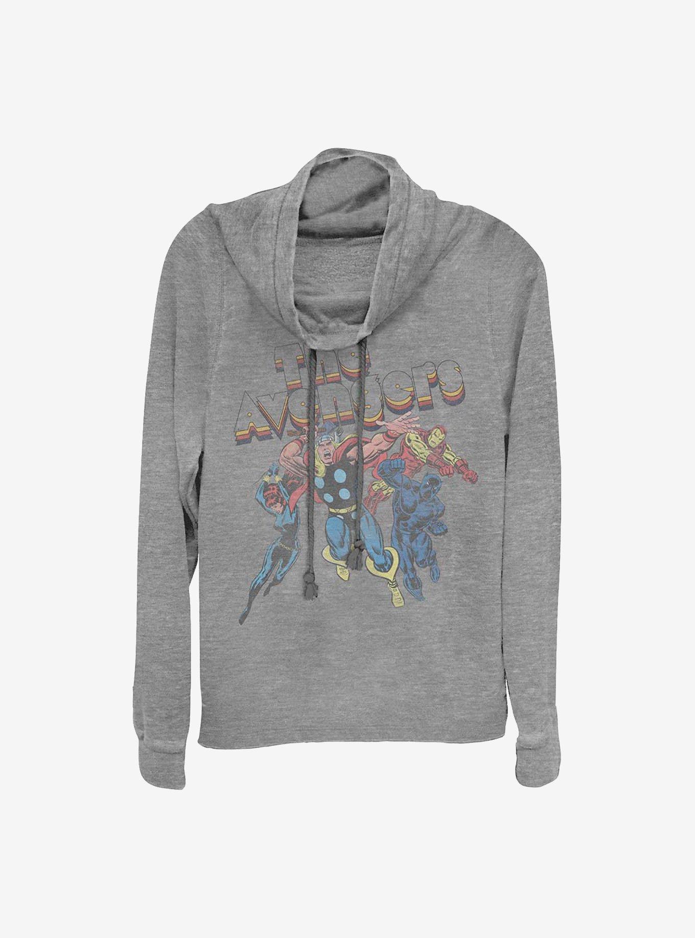 Marvel Avengers Cowl Neck Long-Sleeve Womens Top, , hi-res