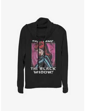 Marvel Black Widow Cowl Neck Long-Sleeve Womens Top, , hi-res