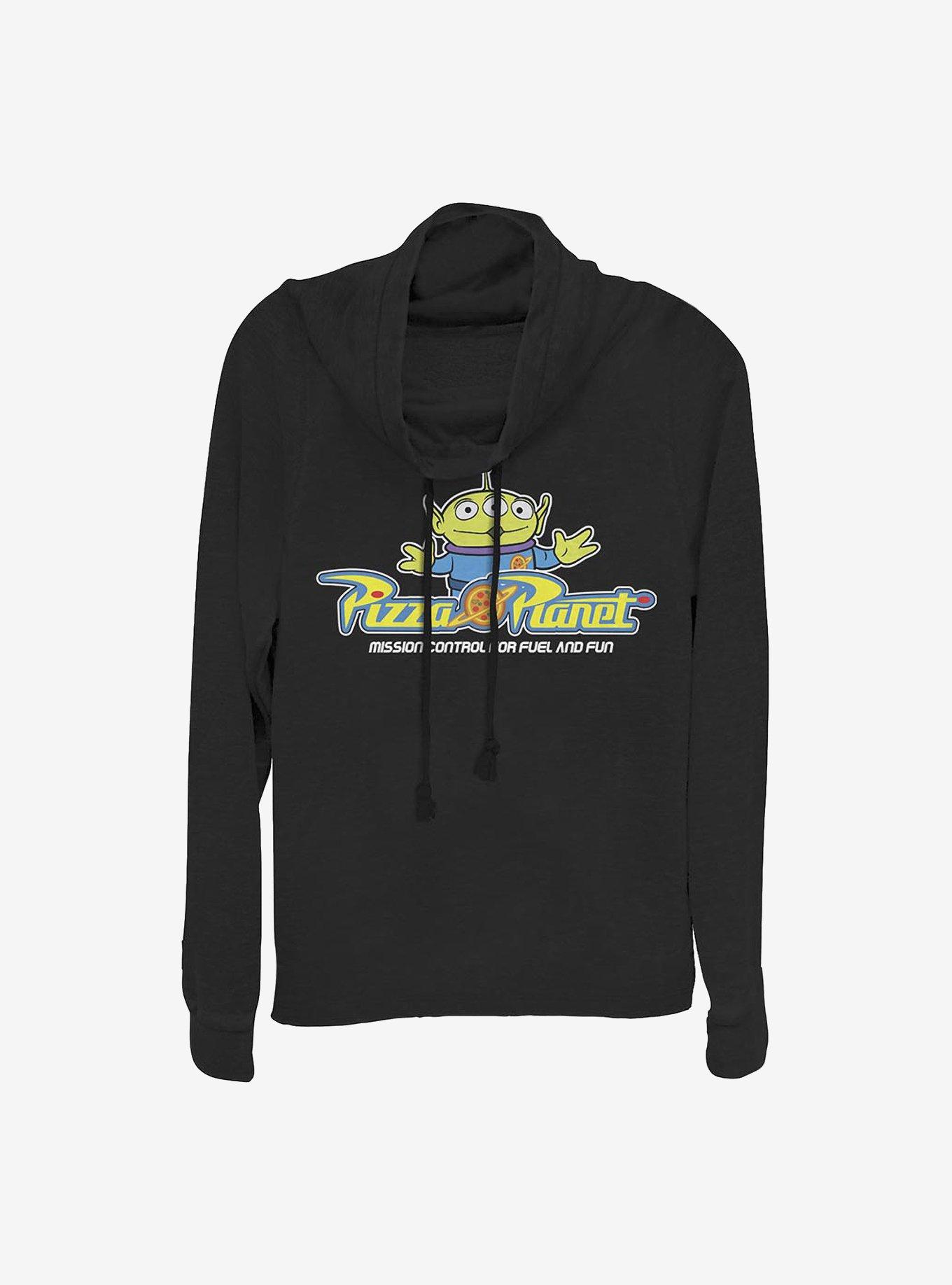 Disney Pixar Toy Story Pizza Arcade Cowl Neck Long-Sleeve Womens Top, , hi-res