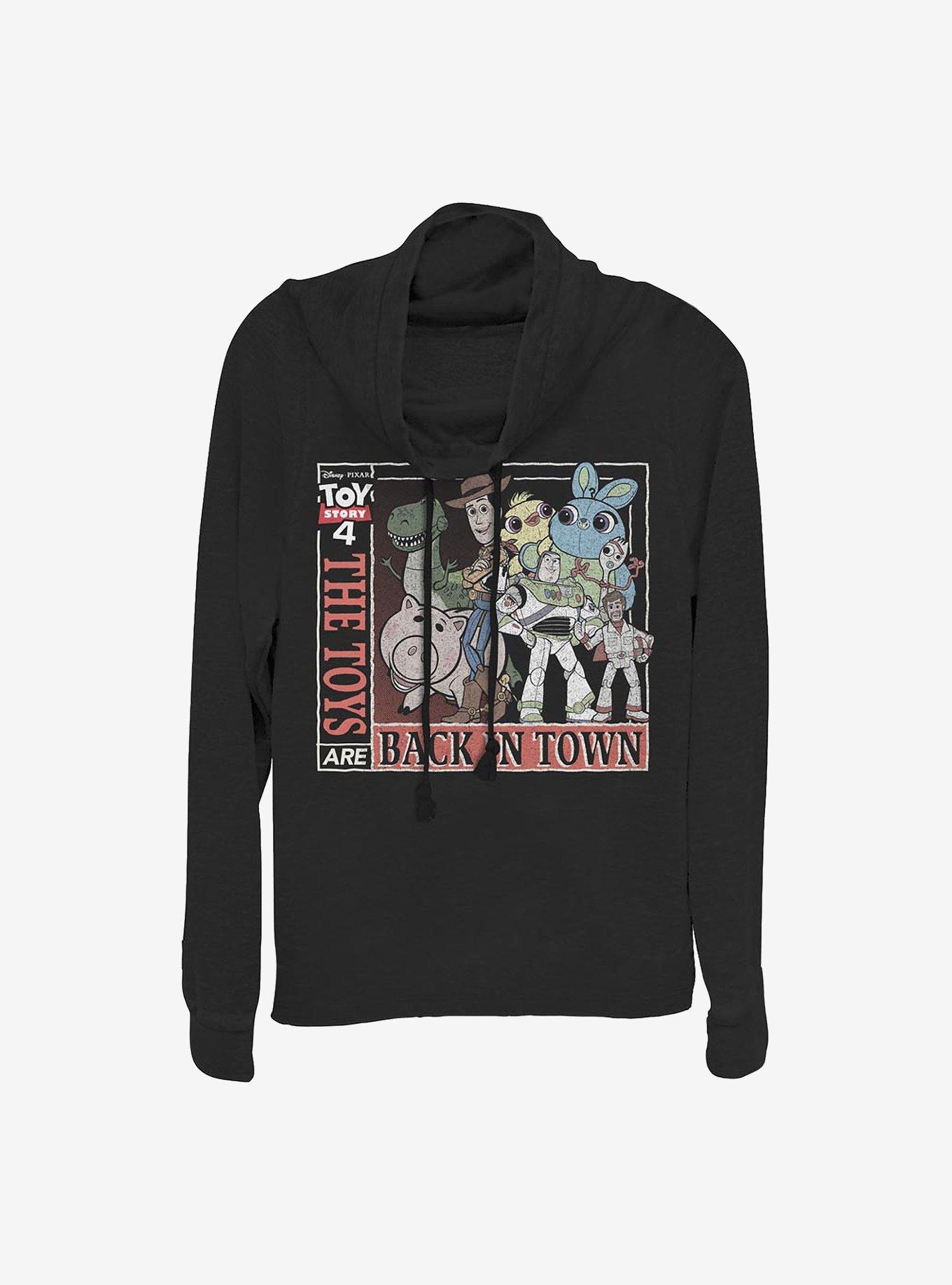 Disney Pixar Toy Story 4 Back In Town Cowl Neck Long-Sleeve Womens Top, , hi-res