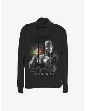 Marvel Iron Man Only One Cowl Neck Long-Sleeve Womens Top, , hi-res