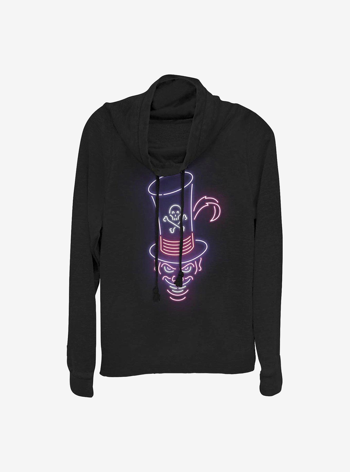 Disney Villains Neon Dr. Facilier Cowl Neck Long-Sleeve Womens Top, , hi-res