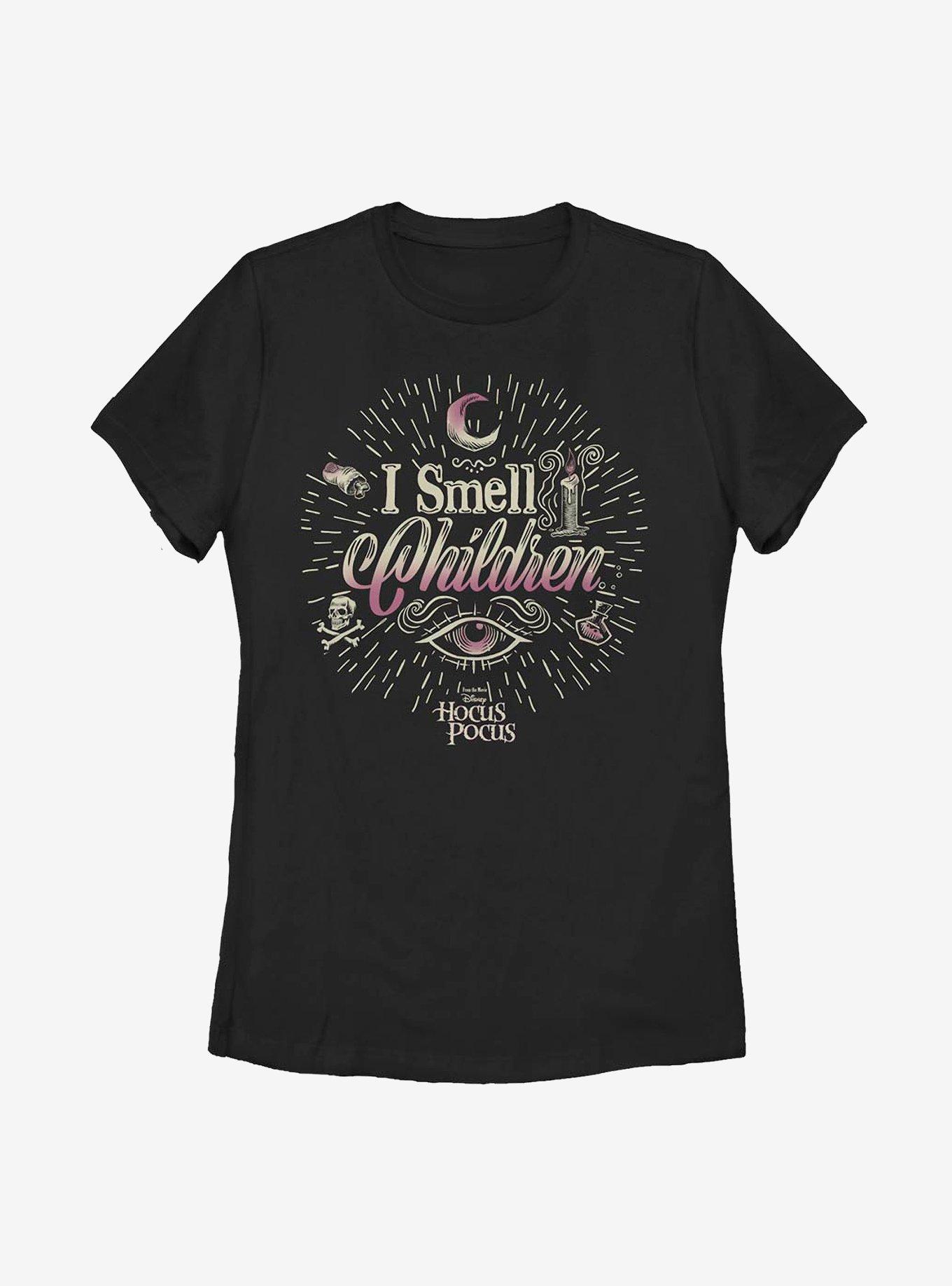 Disney Hocus Pocus Smelly Children Womens T-Shirt, BLACK, hi-res