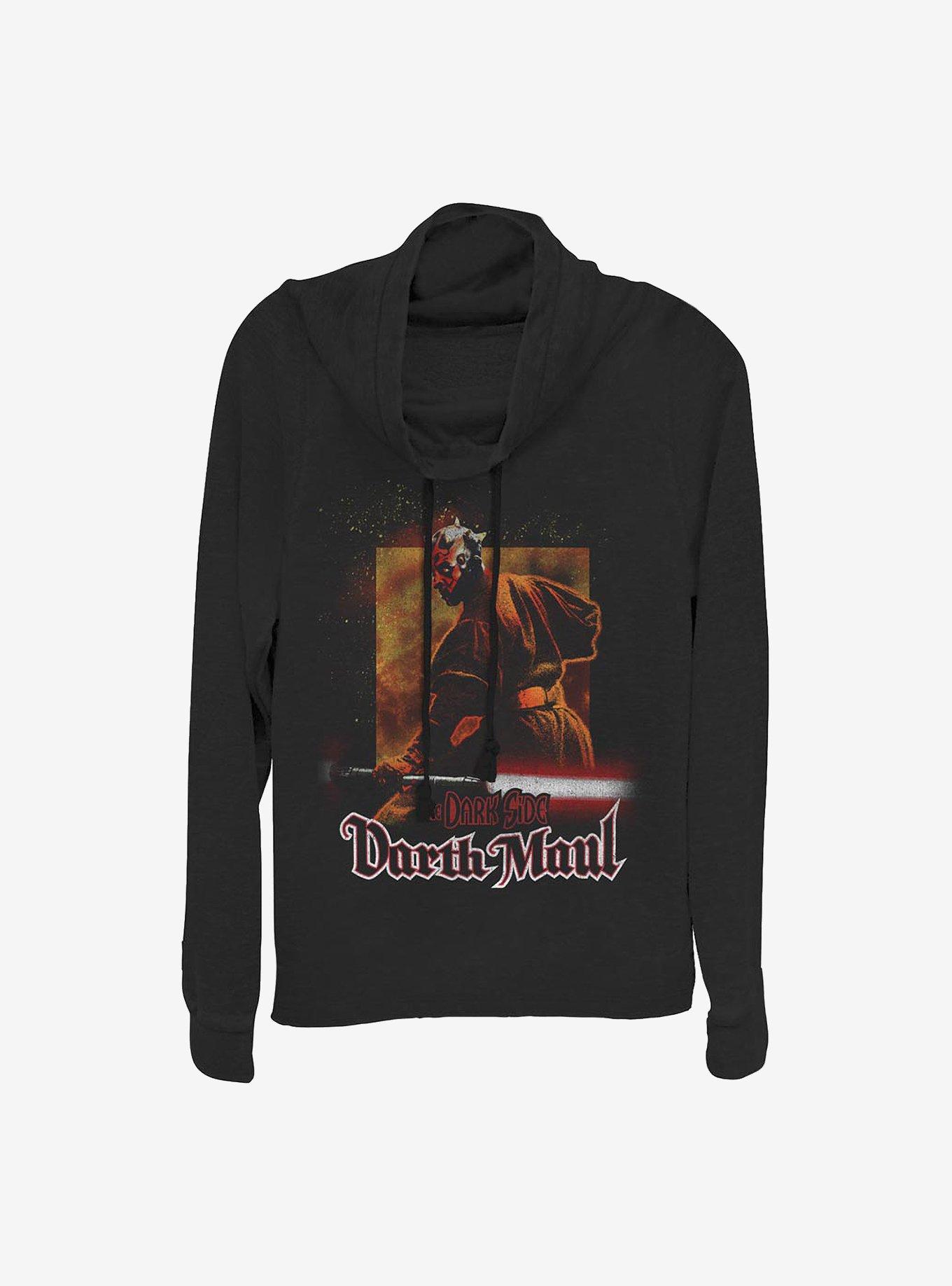 Star Wars Darth Maul Cowl Neck Long-Sleeve Womens Top, , hi-res