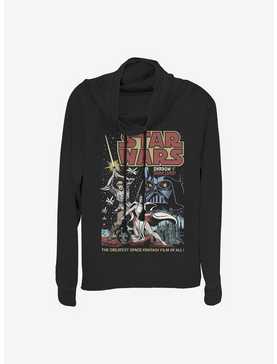Star Wars Great Space Fantasy Cowl Neck Long-Sleeve Womens Top, , hi-res