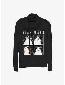 Star Wars Episode VIII: The Last Jedi Porg Boxes Cowl Neck Long-Sleeve Womens Top, , hi-res