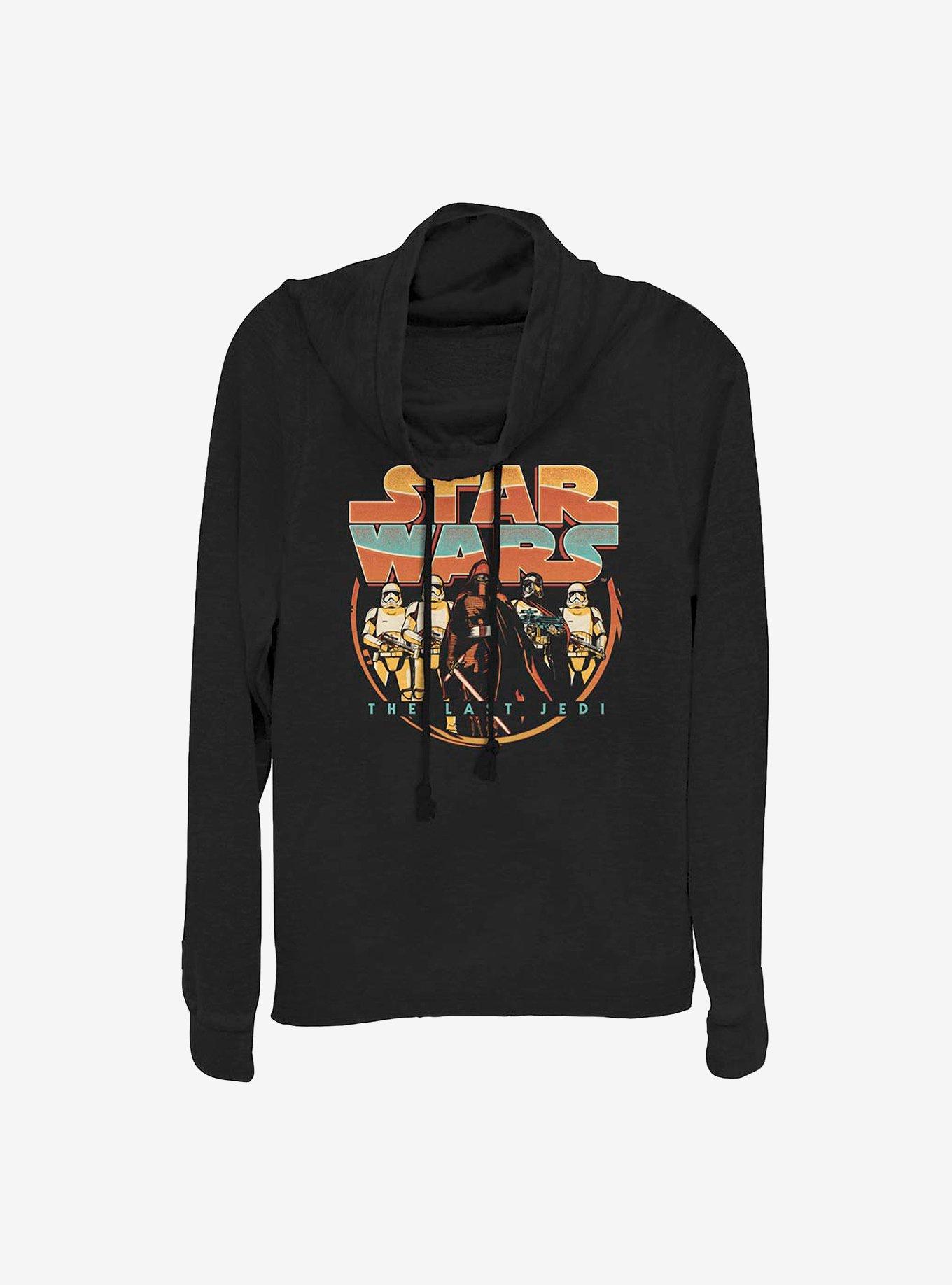 Star Wars Episode VIII: The Last Jedi Retro Style Cowl Neck Long-Sleeve Womens Top, , hi-res