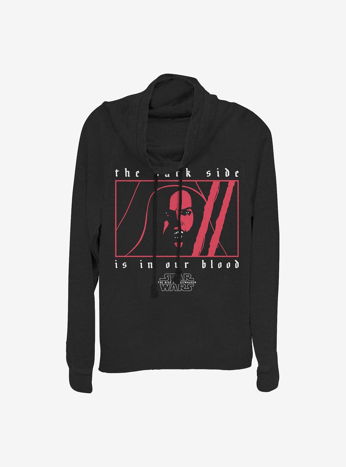 Star Wars Episode IX: The Rise Of Skywalker Sith Rey Cowl Neck Long-Sleeve Womens Top, , hi-res
