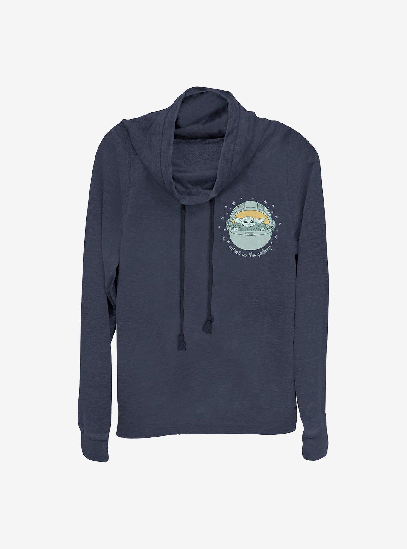 Star Wars The Mandalorian The Child Still Cute Cowl Neck Long-Sleeve Womens Top, , hi-res