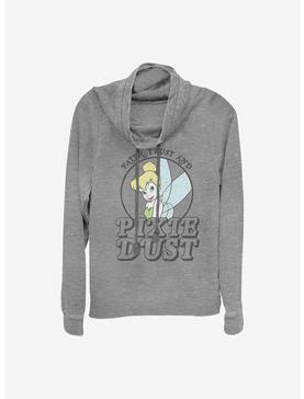 Disney Tinker Bell Get That Pixie Dust Cowl Neck Long-Sleeve Womens Top, , hi-res