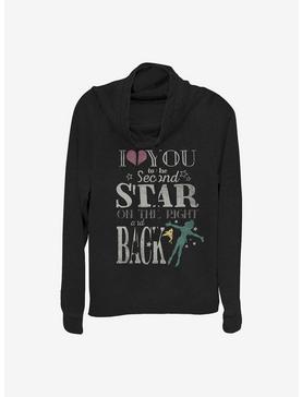 Disney Tinker Bell Love You To The Star Cowl Neck Long-Sleeve Womens Top, , hi-res