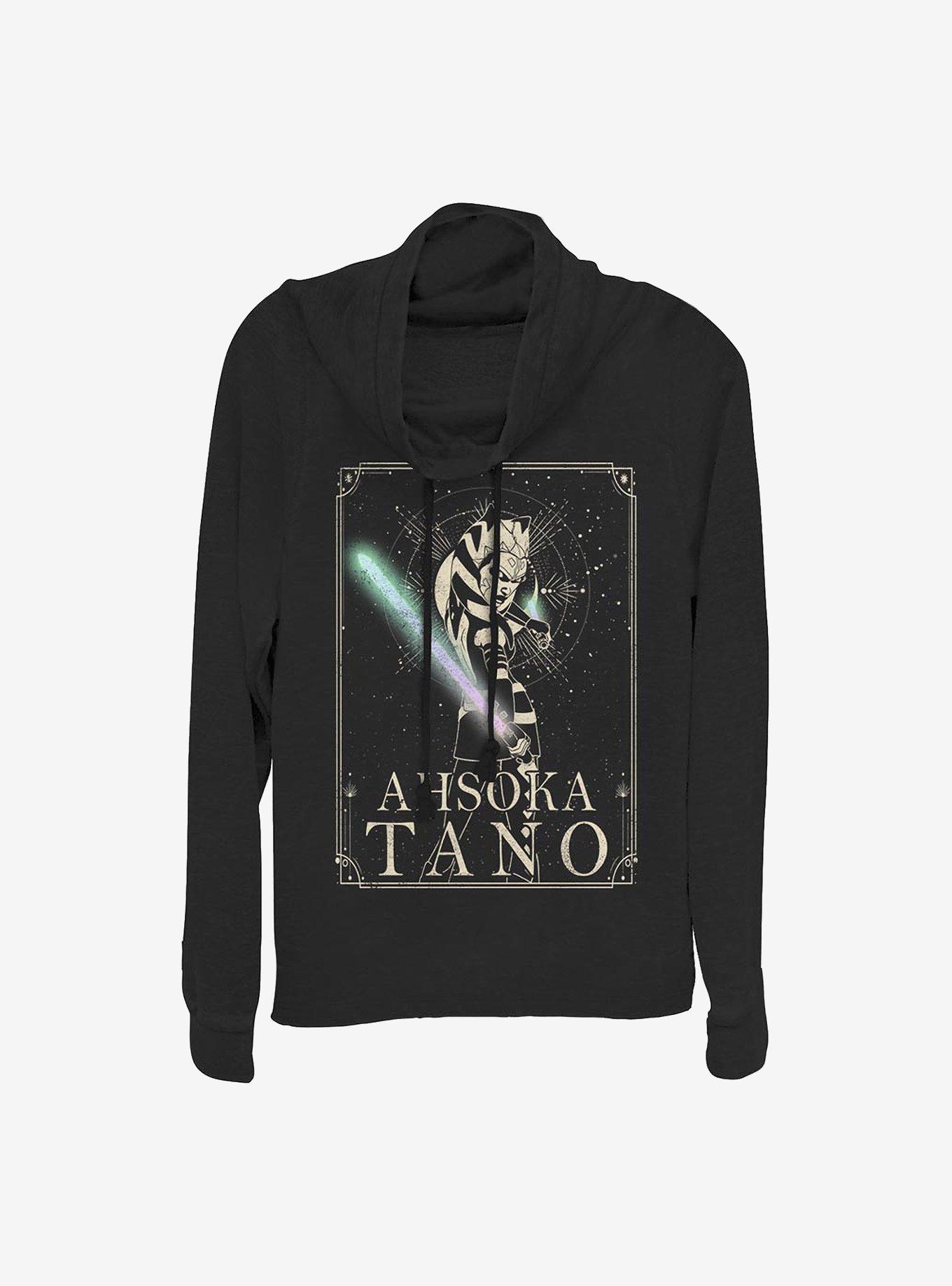 Star Wars: Clone Wars Ahsoka Celestial Cowl Neck Long-Sleeve Womens Top, , hi-res