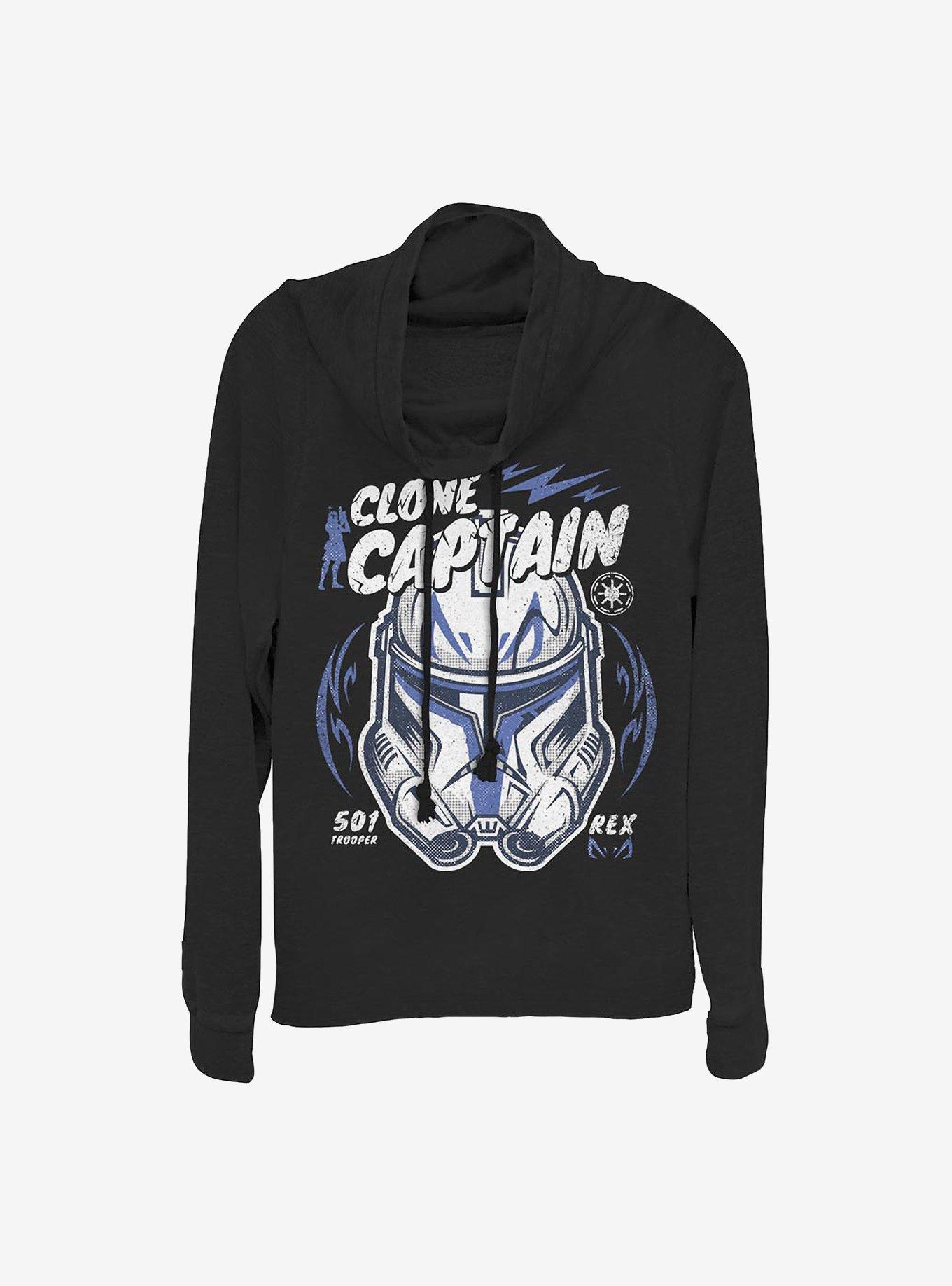 Star Wars: Clone Wars Rex Cowl Neck Long-Sleeve Womens Top, , hi-res