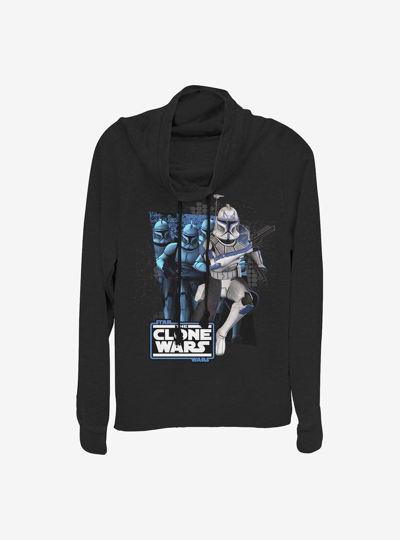 Star Wars: Clone Wars Rex Trooper Cowl Neck Long-Sleeve Womens Top, , hi-res
