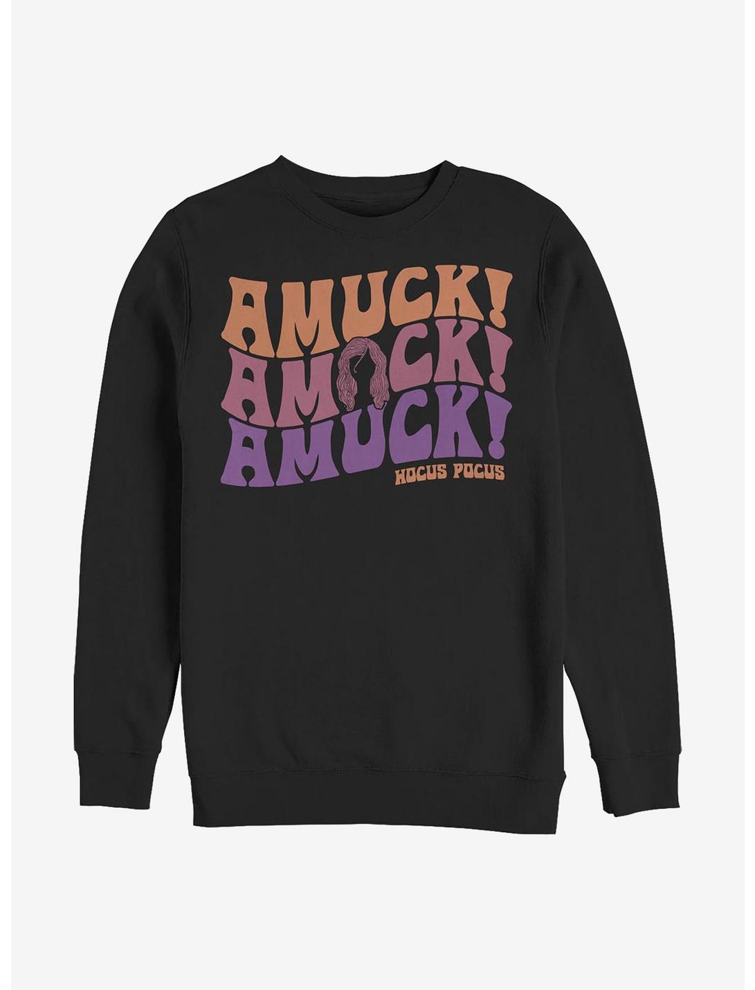 Disney Hocus Pocus Amuck Amuck Amuck Sweatshirt, BLACK, hi-res
