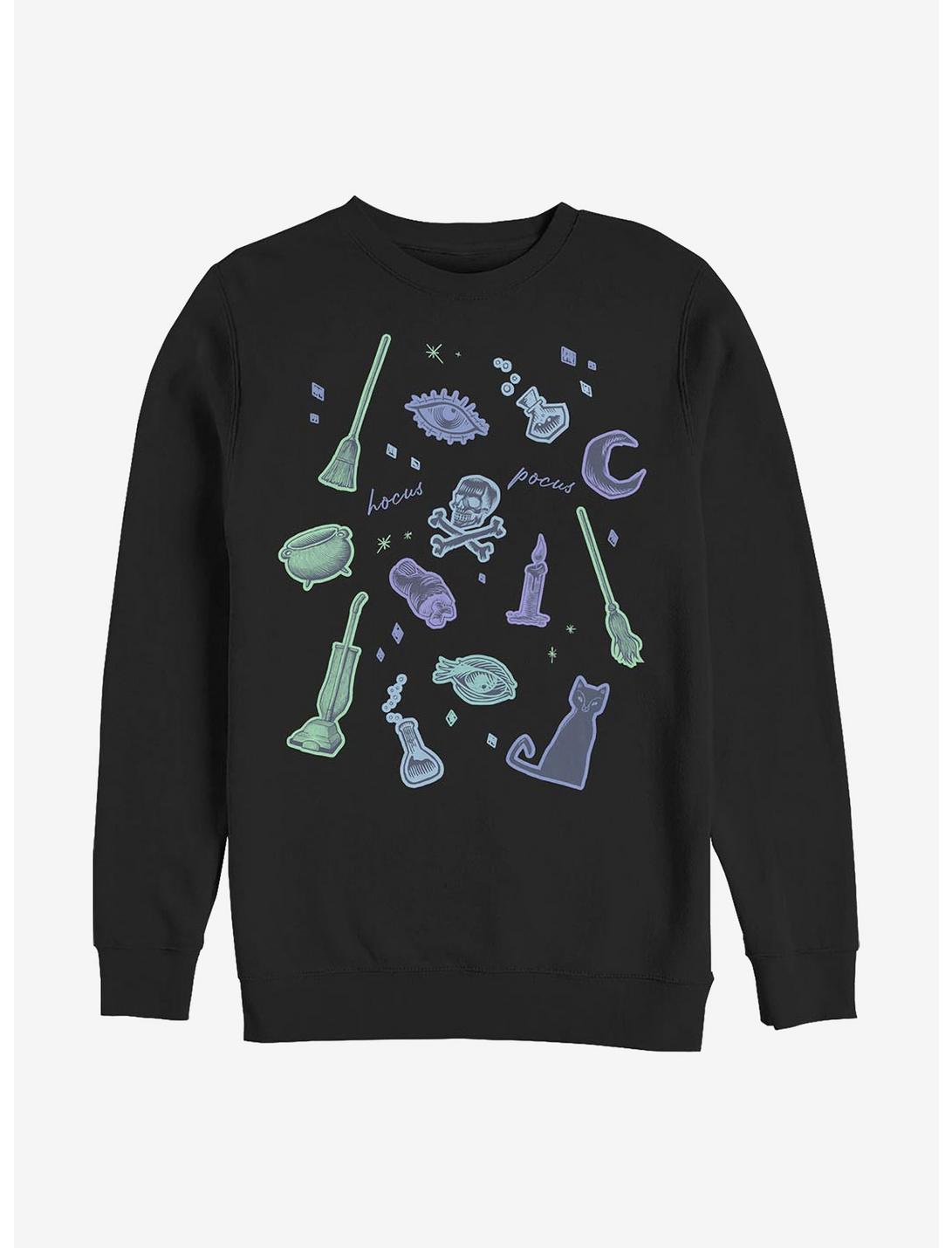 Disney Hocus Pocus Spooky Icons Sweatshirt, BLACK, hi-res