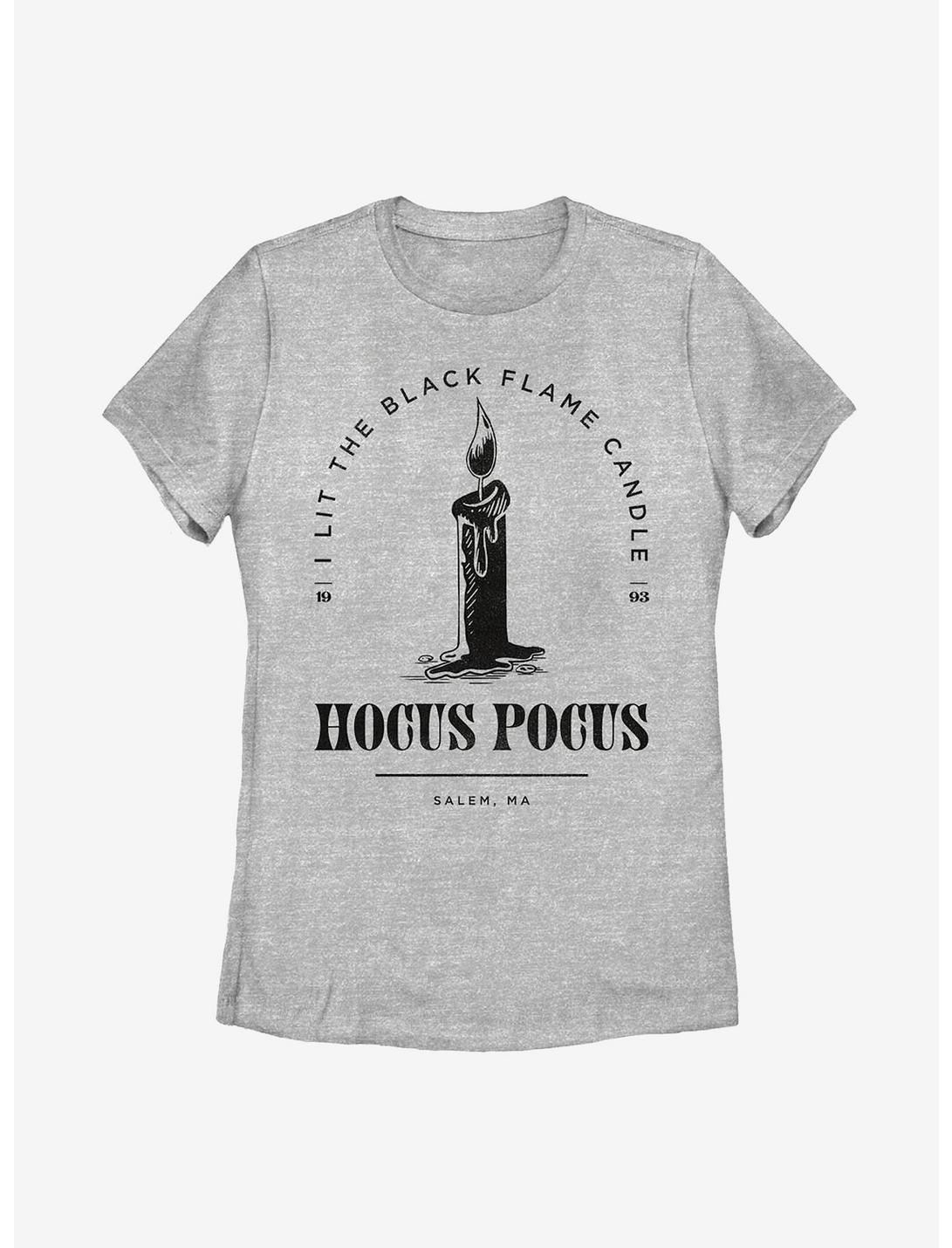 Disney Hocus Pocus Black Flame Candle Stamp Womens T-Shirt, ATH HTR, hi-res