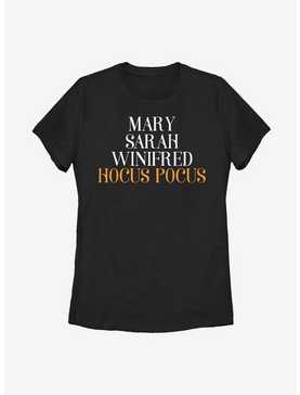Disney Hocus Pocus Name Stack Womens T-Shirt, , hi-res
