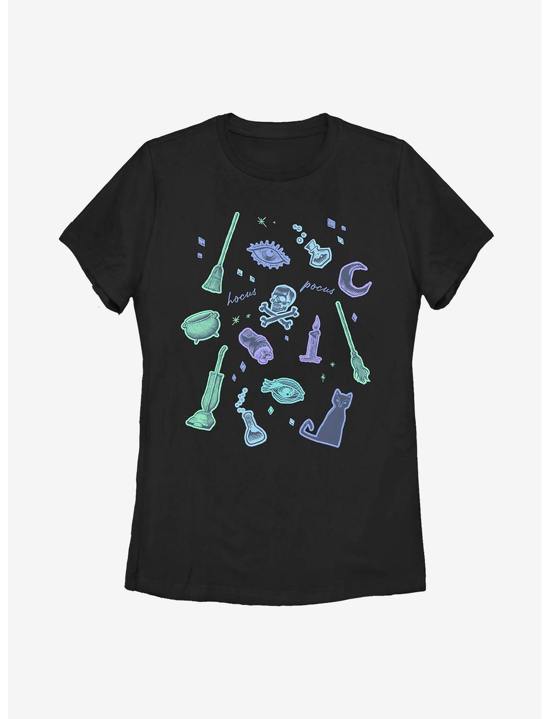 Disney Hocus Pocus Spooky Icons Womens T-Shirt, BLACK, hi-res