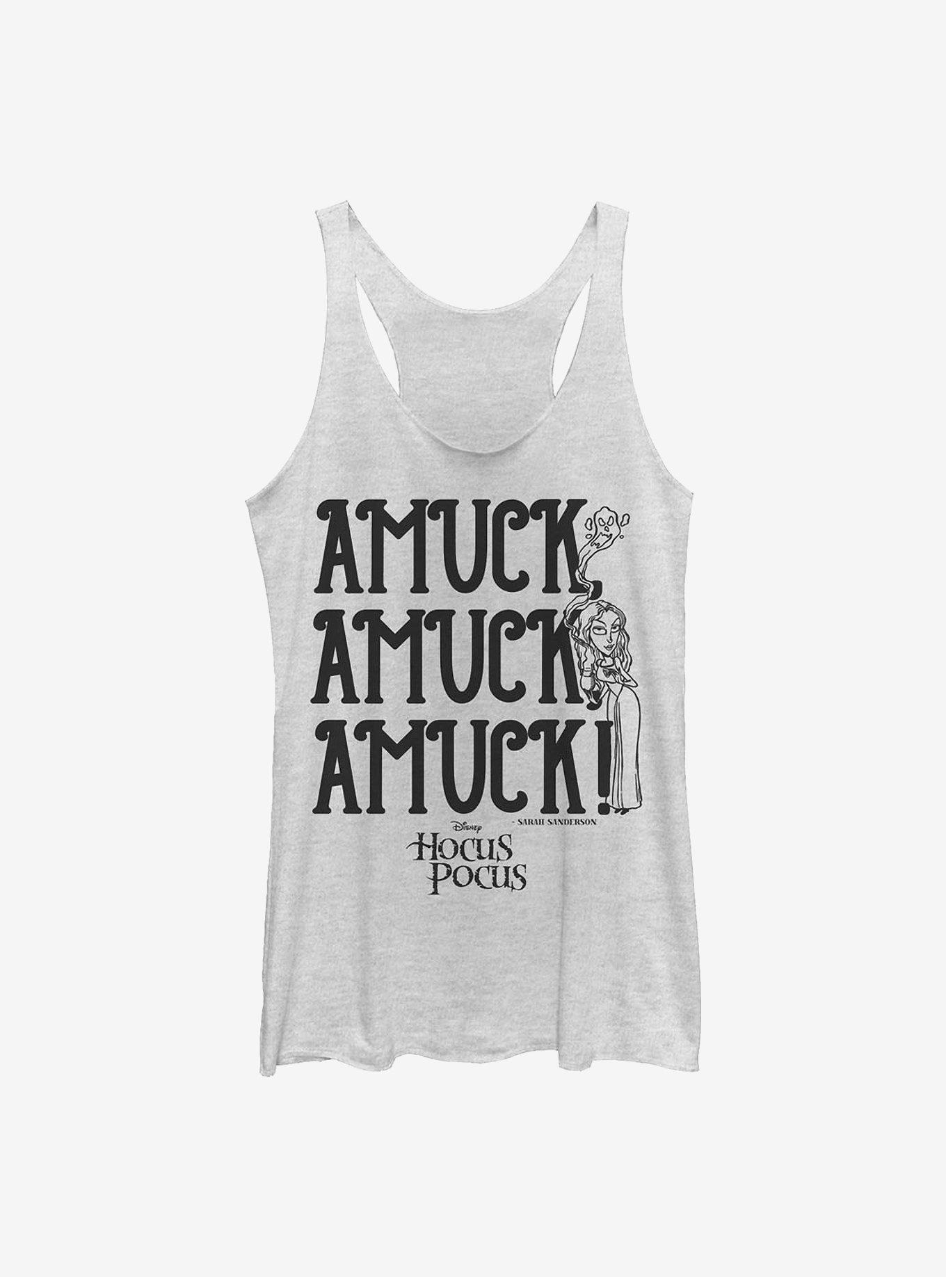 Disney Hocus Pocus Amuck Womens Tank Top, WHITE HTR, hi-res