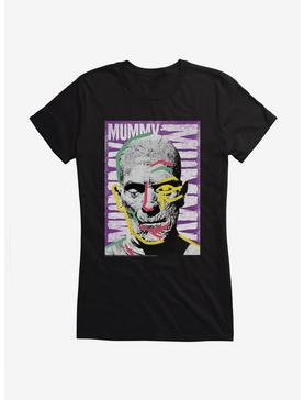 Universal Monsters The Mummy Face Paint Girls T-Shirt, BLACK, hi-res