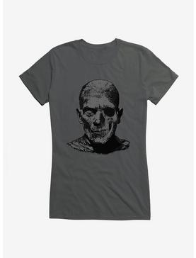 Universal Monsters The Mummy Skull Face Girls T-Shirt, CHARCOAL, hi-res