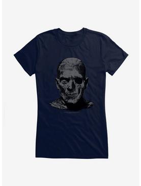 Universal Monsters The Mummy Skull Face Girls T-Shirt, NAVY, hi-res