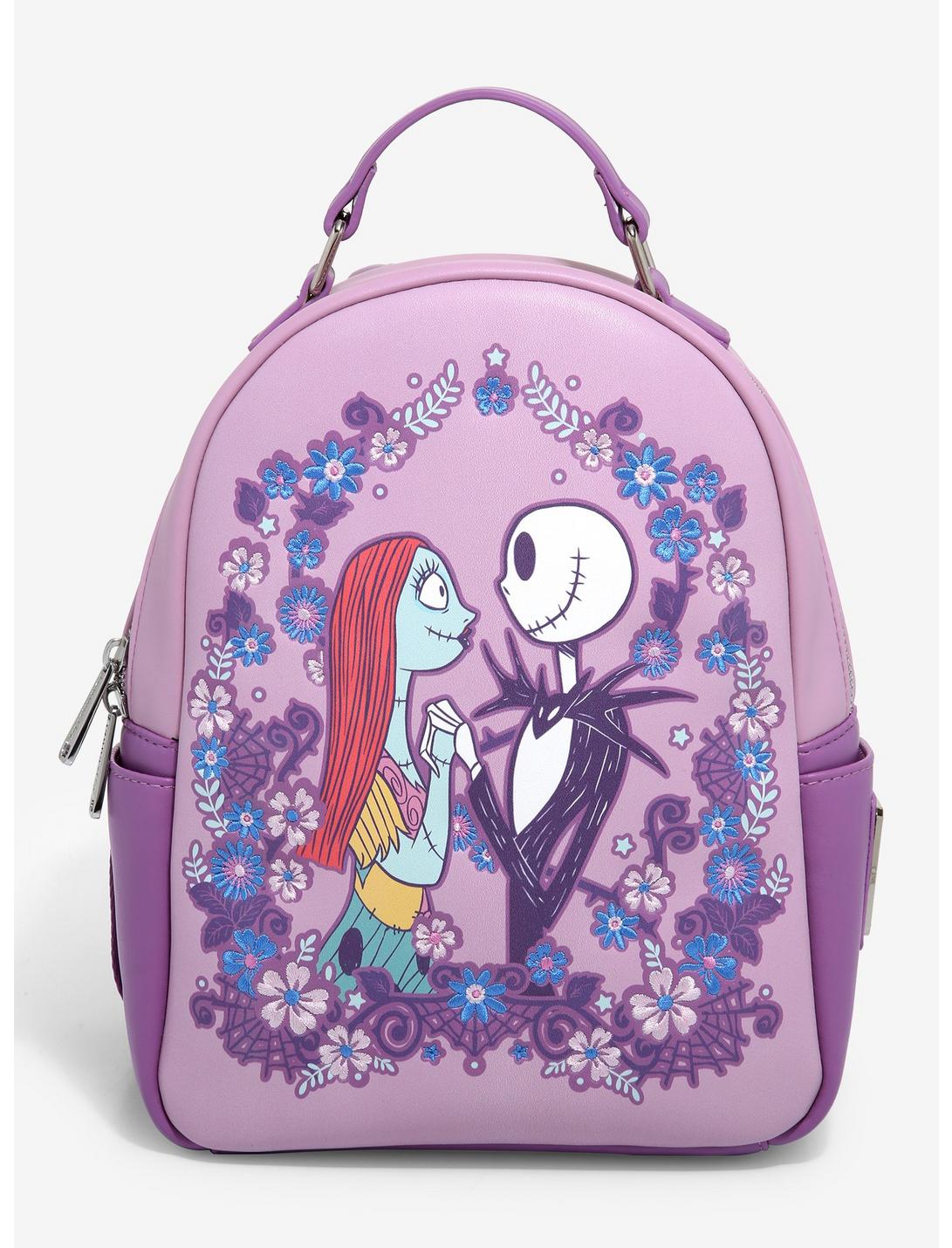 Loungefly Disney The Nightmare Before Christmas Spring Floral Mini Backpack - BoxLunch Exclusive, , hi-res