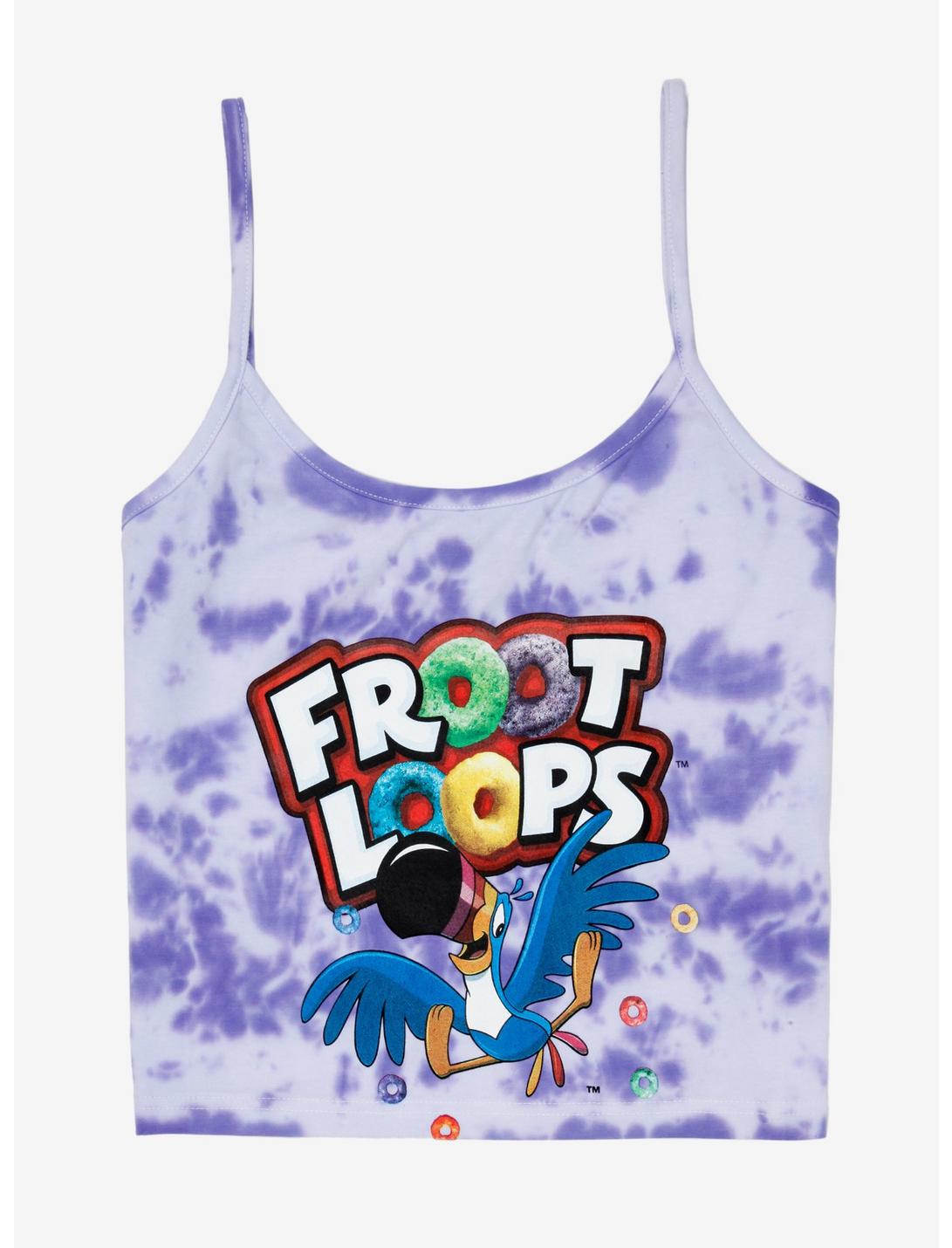 Froot Loops Tie-Dye Girls Strappy Crop Tank Top, MULTI, hi-res