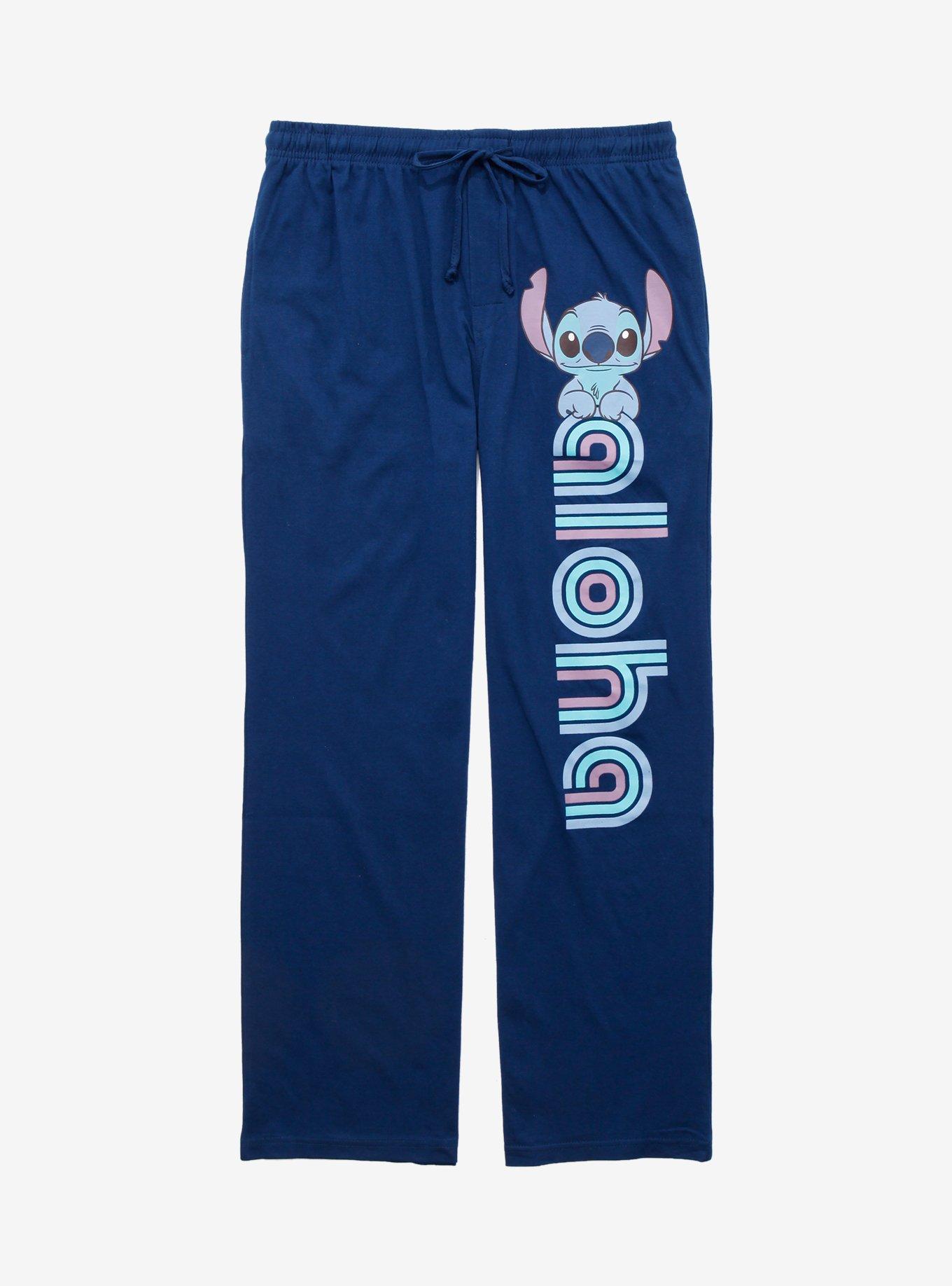 Disney Lilo & Stitch Aloha Sleep Pants - BoxLunch Exclusive, GREY, hi-res