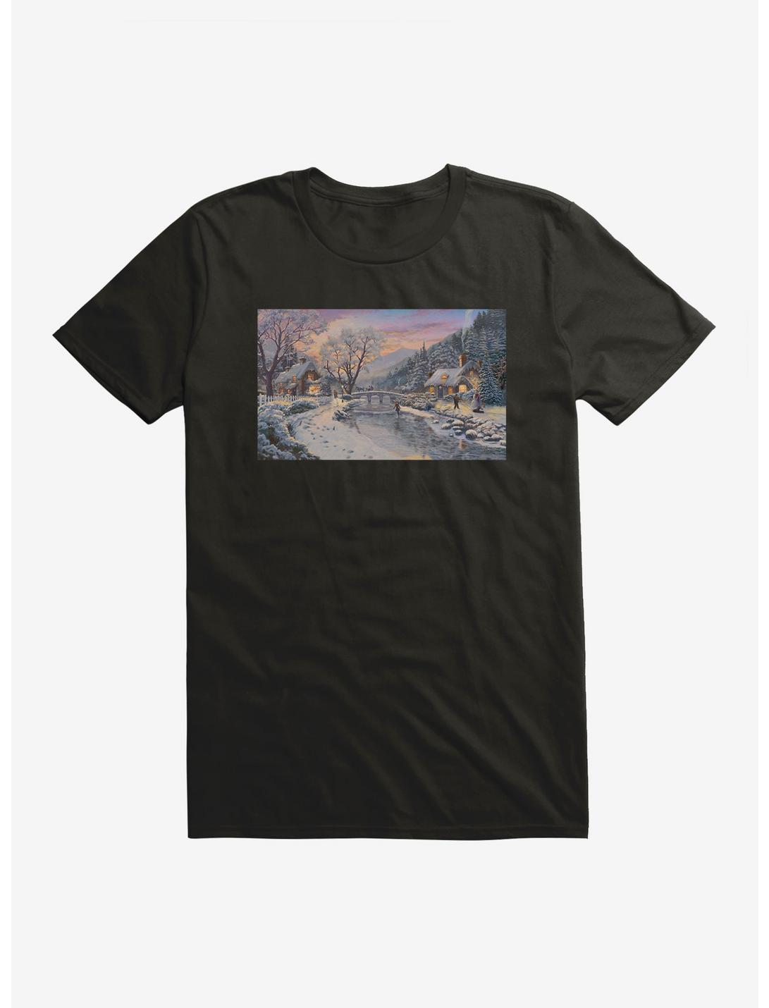 Plus Size Thomas Kinkade Winter Evening T-Shirt, , hi-res