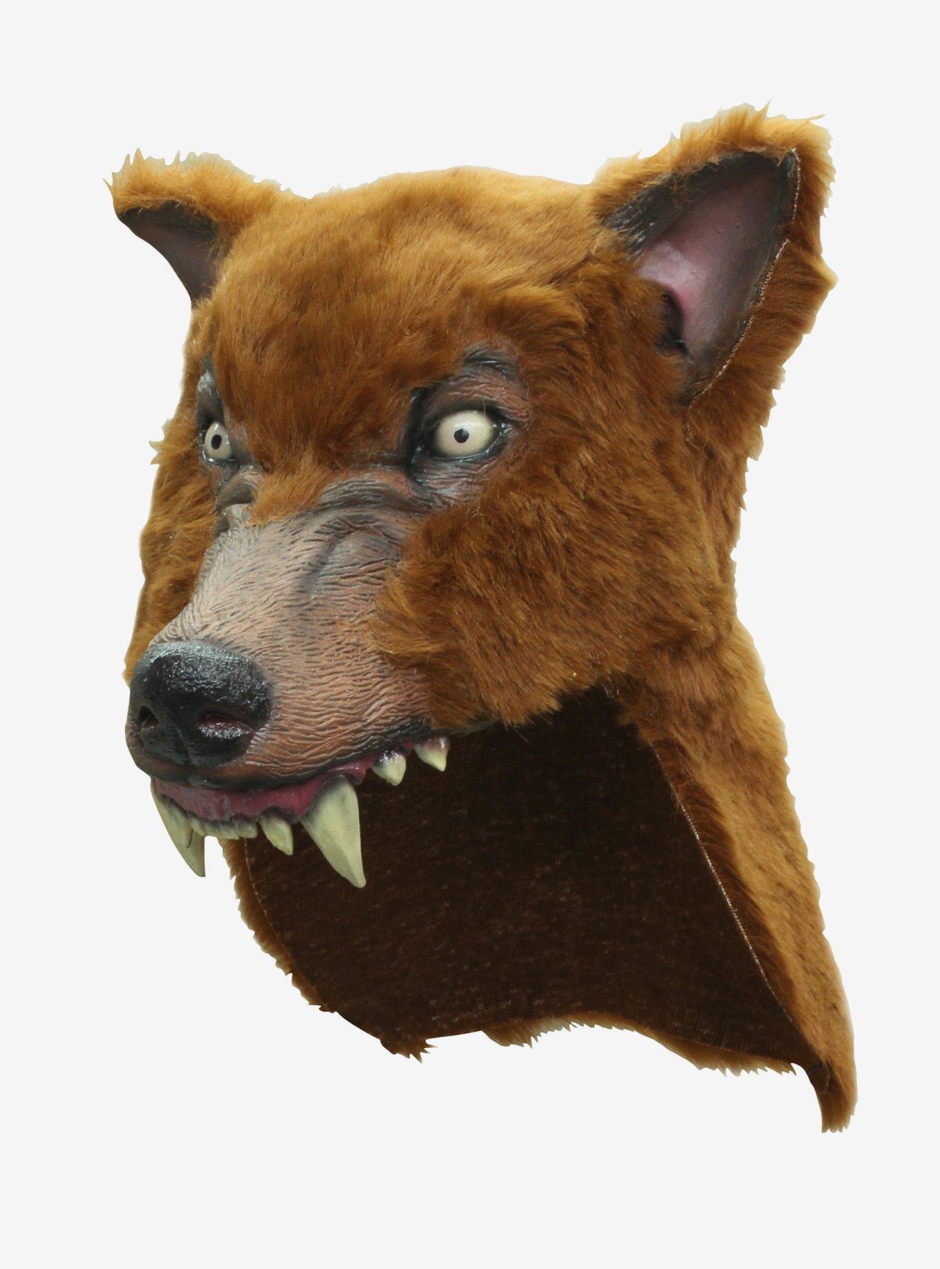 Brown Wolf Helmet Mask, , hi-res