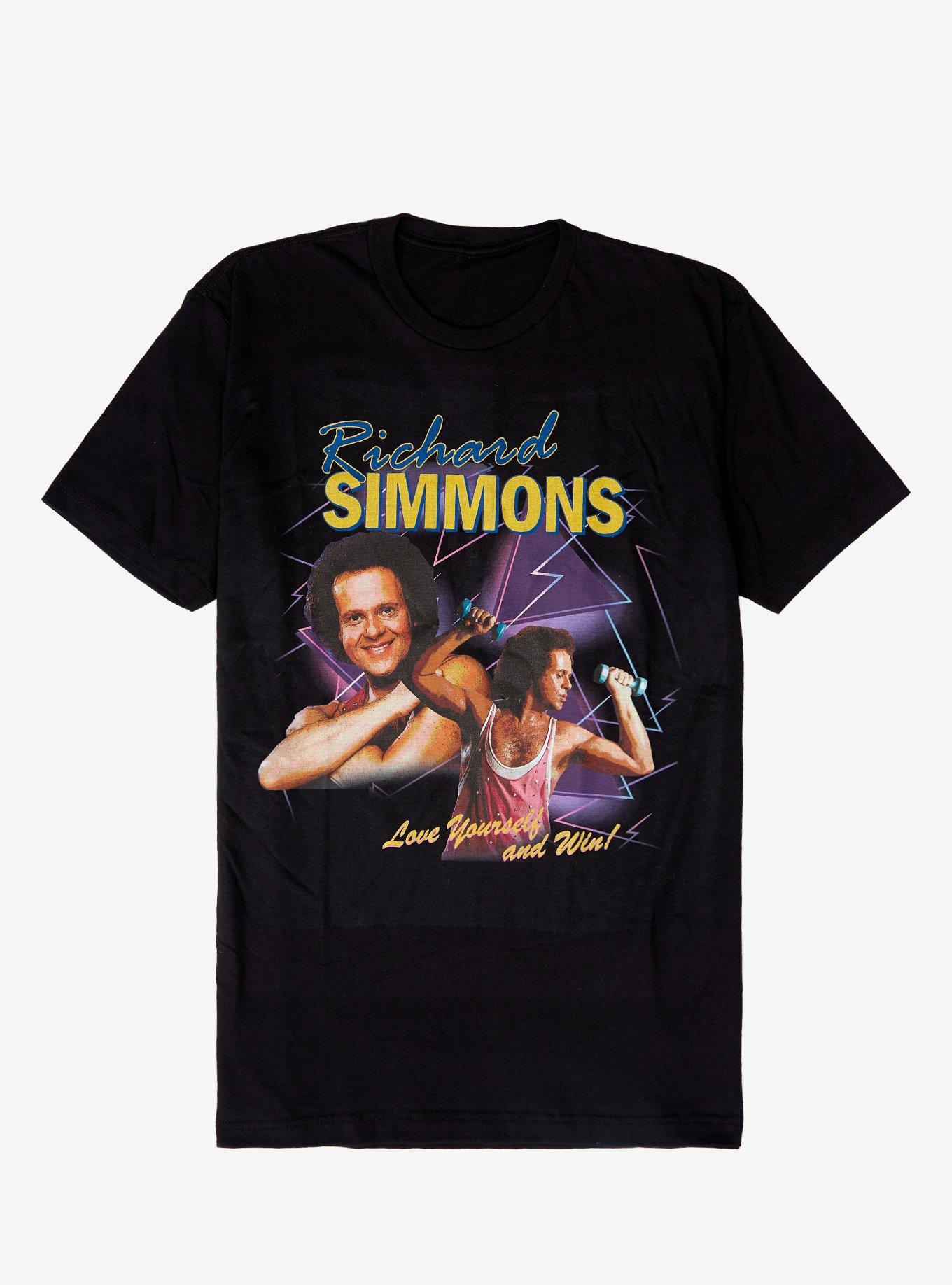 Richard Simmons Retro T-Shirt, BLACK, hi-res