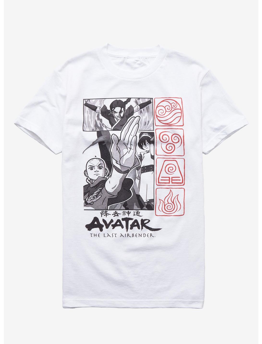 Avatar: The Last Airbender Comic Panels T-Shirt, WHITE, hi-res