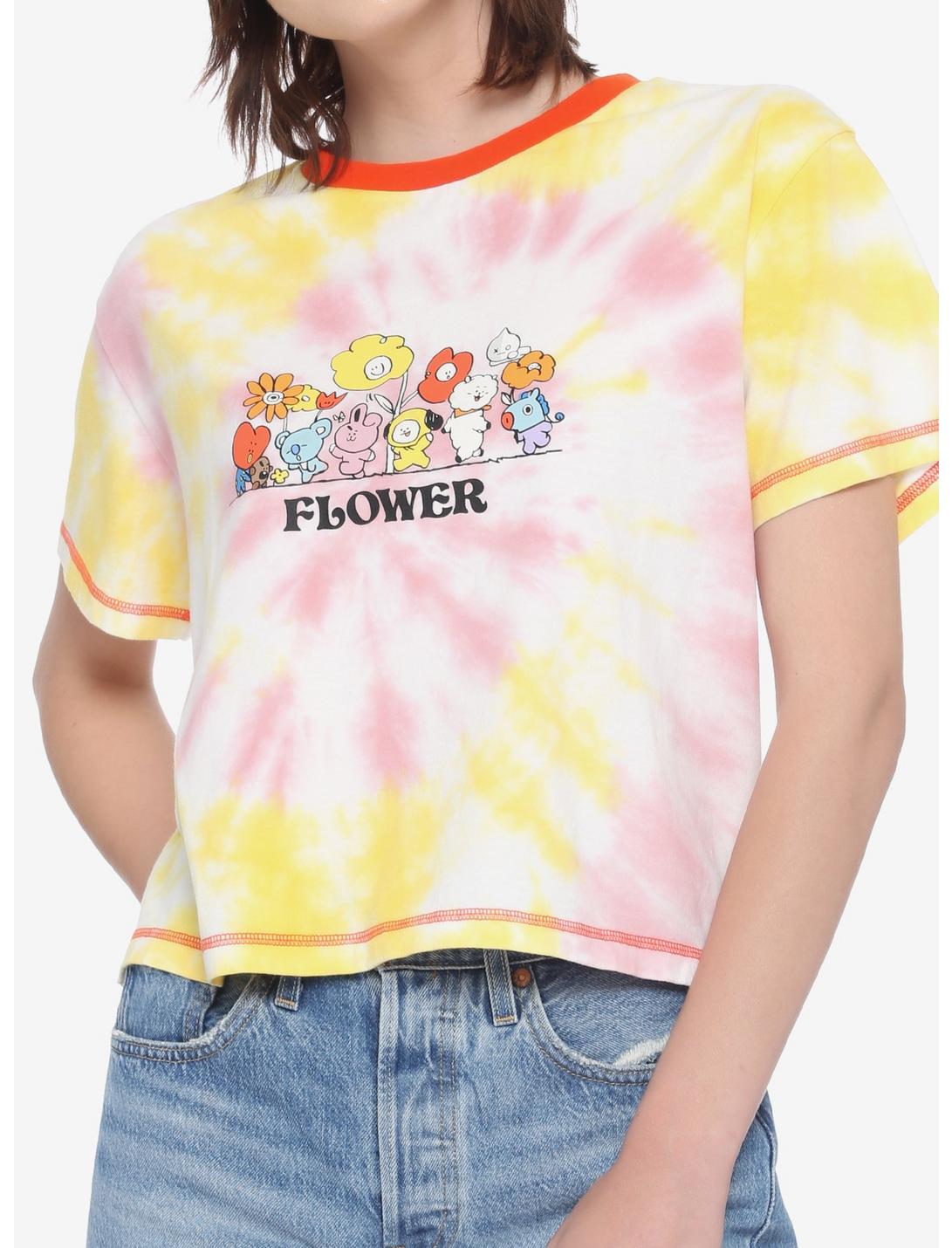 BT21 Flower Tie-Dye Girls T-Shirt, MULTI, hi-res