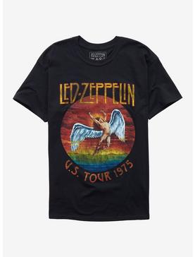 Led Zeppelin U.S. Tour 1975 Girls T-Shirt, BLACK, hi-res