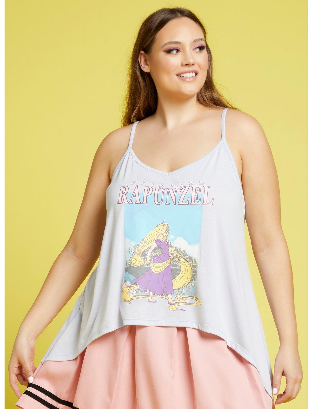 Her Universe Disney Tangled Princess Rapunzel Shark Bite Girls Strappy Tank Top Plus Size, MULTI, hi-res
