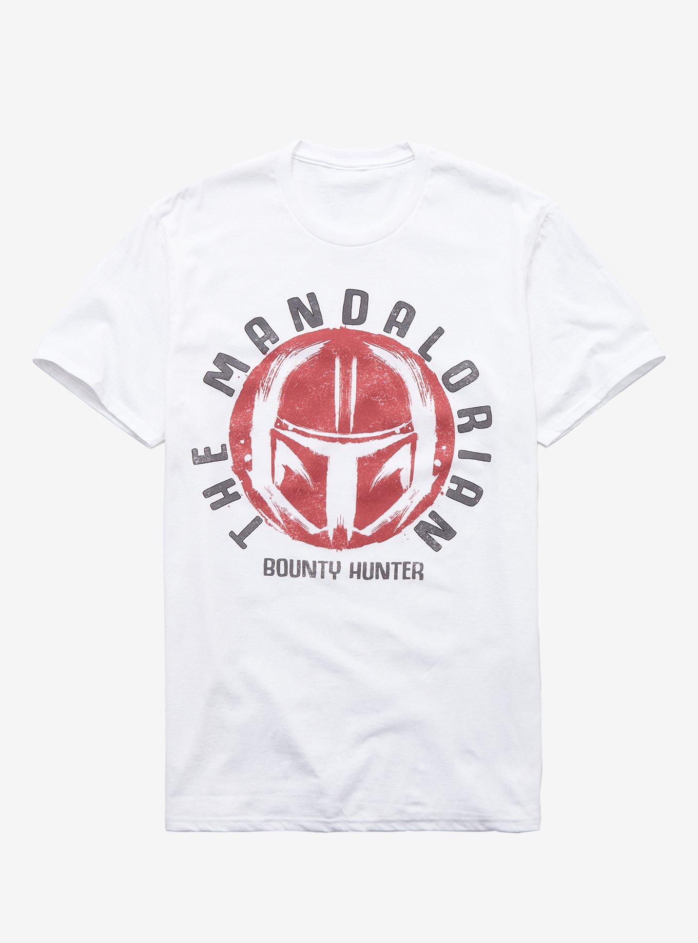 Star Wars The Mandalorian Bounty Hunter T-Shirt, WHITE, hi-res