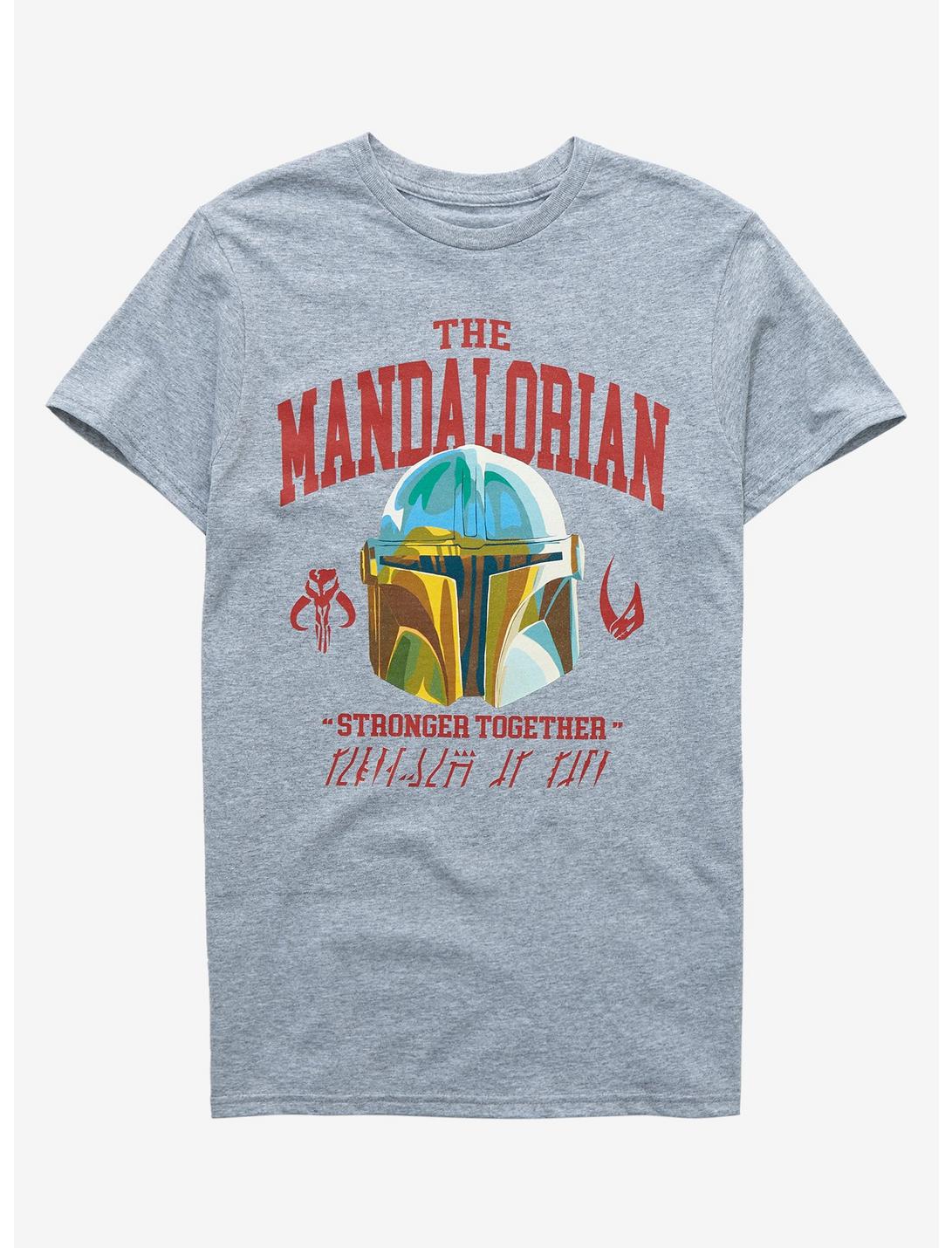 Star Wars The Mandalorian Stronger Together T-Shirt, HEATHER GREY, hi-res
