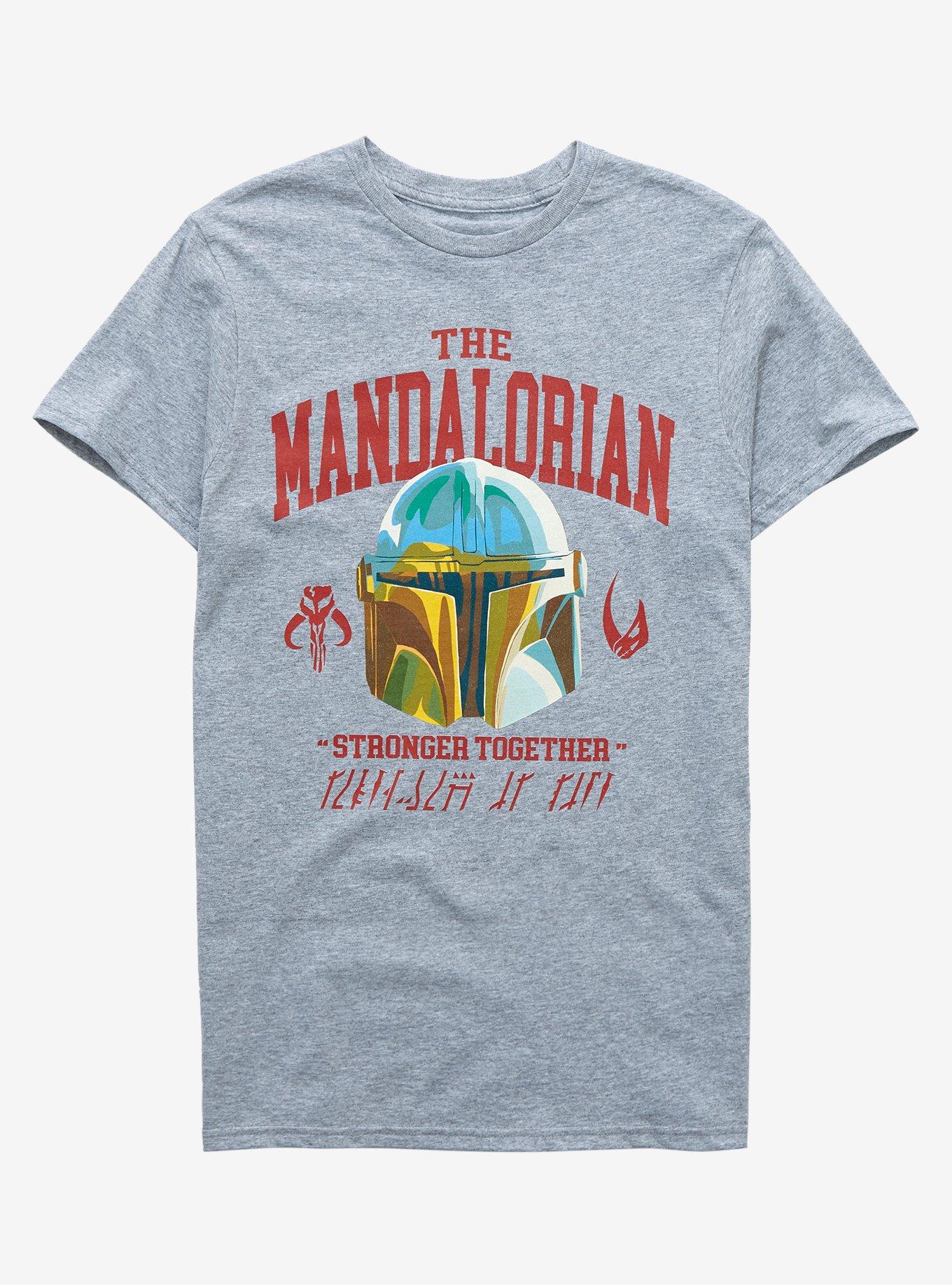 Star Wars The Mandalorian Stronger Together T-Shirt, HEATHER GREY, hi-res