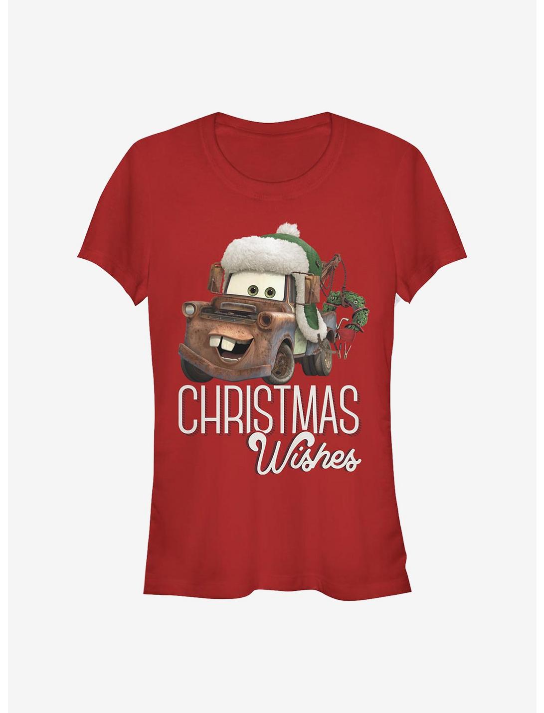 Disney Pixar Cars Christmas Wishes Girls T-Shirt, RED, hi-res