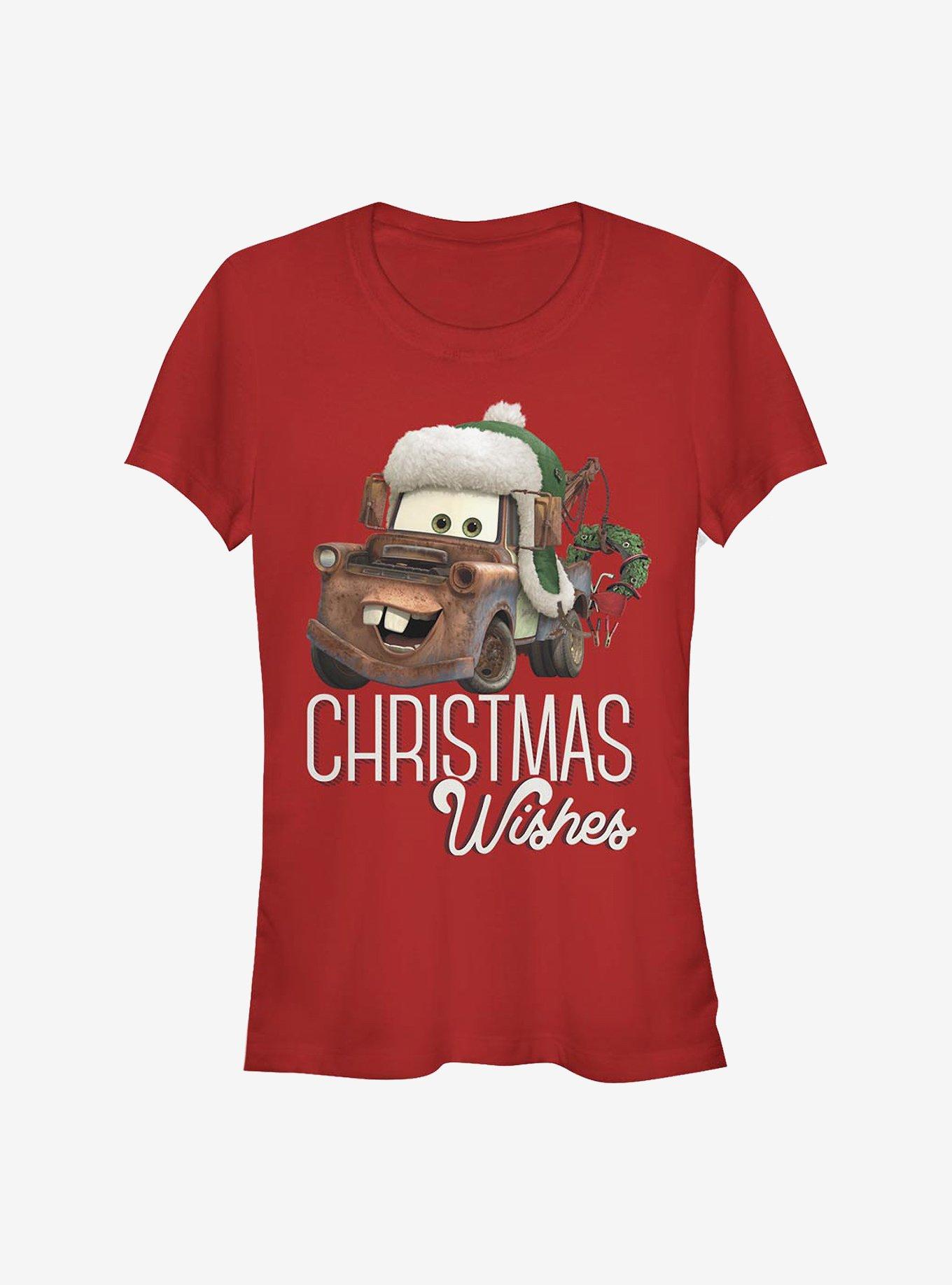 Disney Pixar Cars Christmas Wishes Girls T-Shirt, RED, hi-res