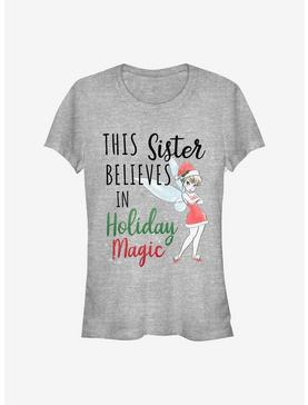 Disney Tinker Bell Holiday Magic Sister Girls T-Shirt, ATH HTR, hi-res