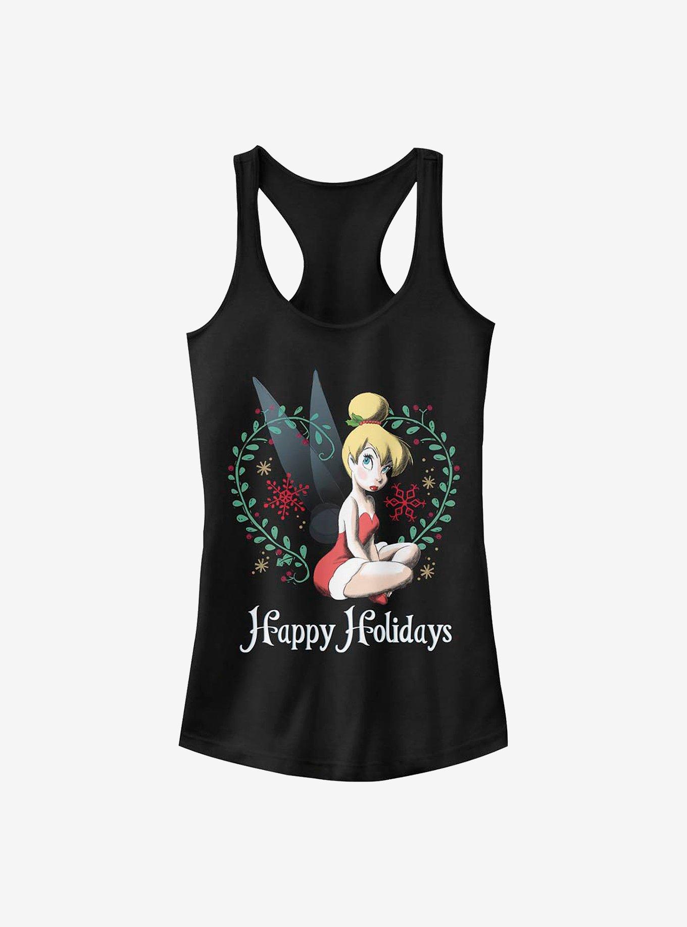 Disney Tinker Bell Tink Holidays Girls Tank, BLACK, hi-res