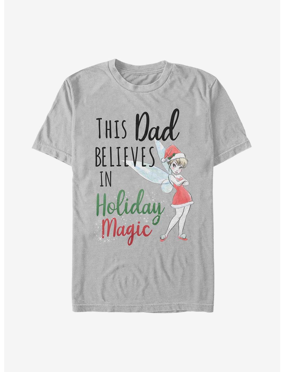 Disney Tinker Bell Holiday Magic Dad T-Shirt, SILVER, hi-res