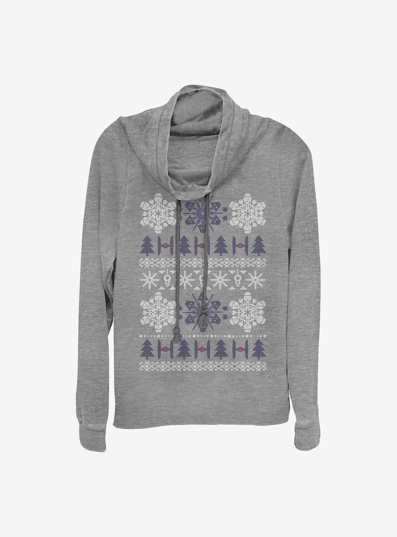 Star Wars Empire Holiday Cowlneck Long-Sleeve Girls Top, , hi-res